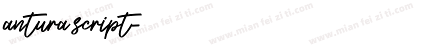 antura script字体转换